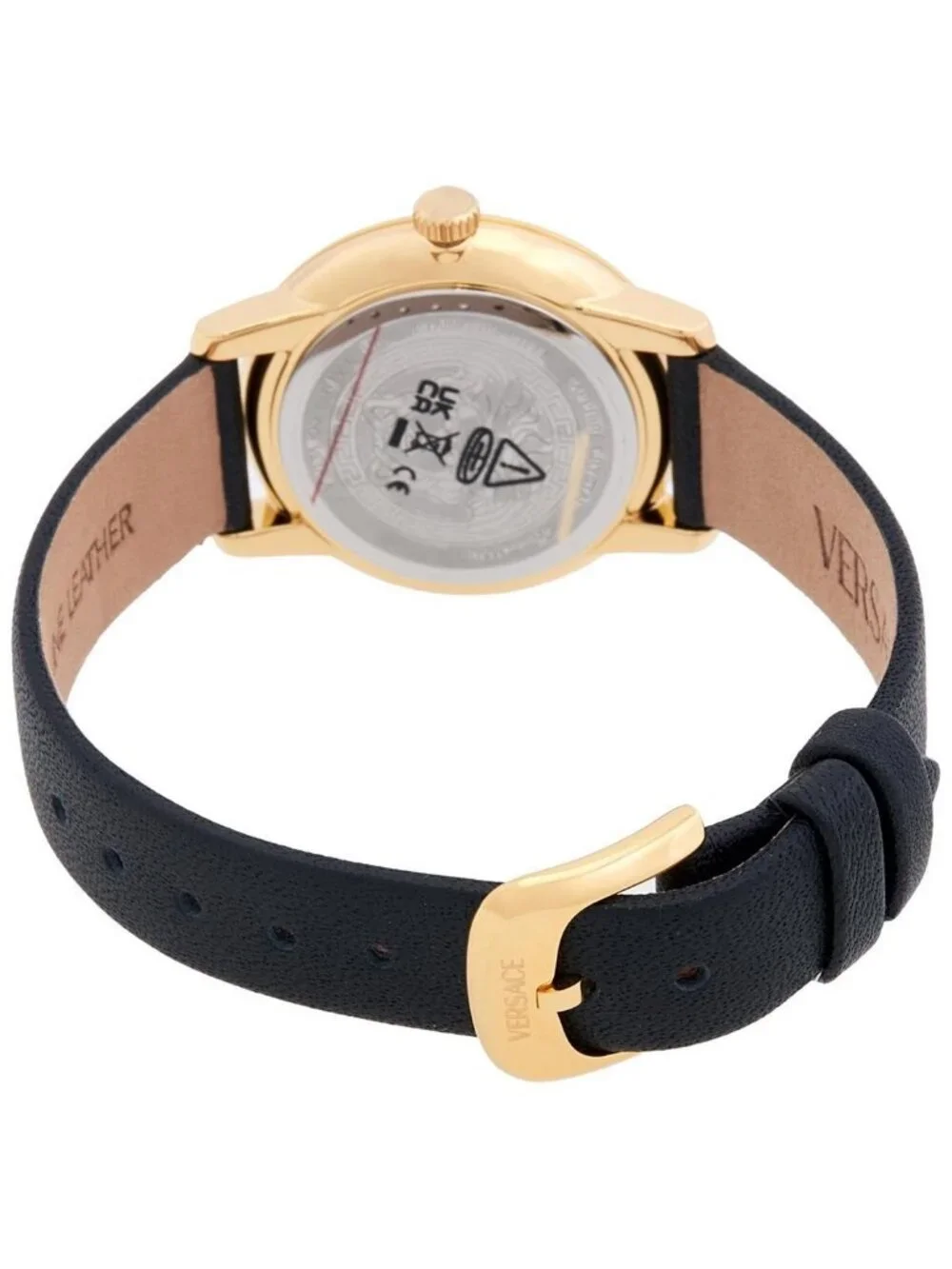 NWT Versace V-Icon Quartz Black Dial Ladies Watch